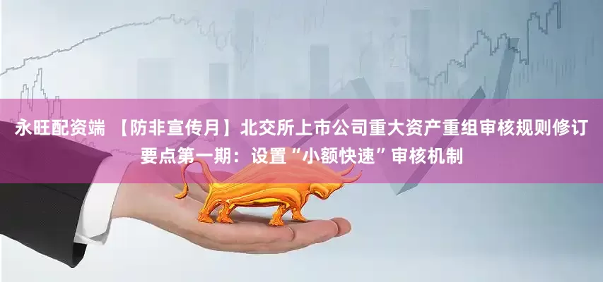 永旺配资端 【防非宣传月】北交所上市公司重大资产重组审核规则修订要点第一期：设置“小额快速”审核机制