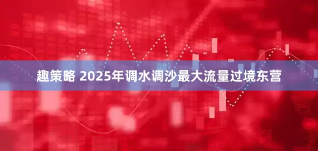 趣策略 2025年调水调沙最大流量过境东营