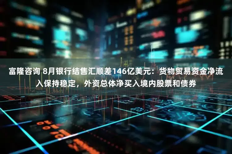 富隆咨询 8月银行结售汇顺差146亿美元：货物贸易资金净流入保持稳定，外资总体净买入境内股票和债券